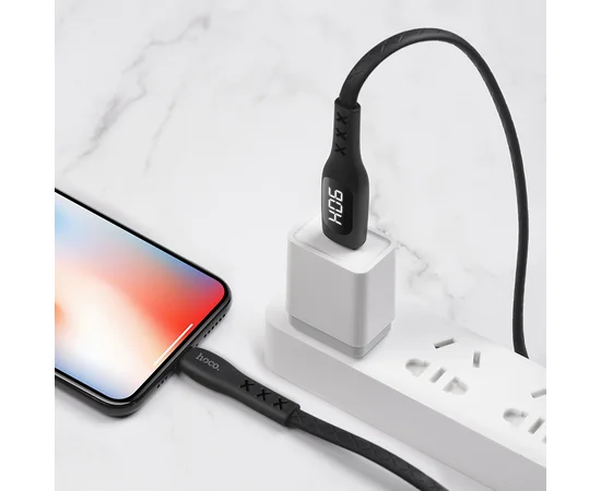 Дата кабель Hoco S6 Sentinel USB to Lightning (1.2m) Черный