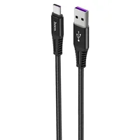 Дата кабель Hoco X22 5A Quick Charger Type-C Cable (1m) Черный