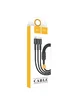 Дата кабель Hoco U31 "Benay" 3in1 Lightning -MicroUSB-Type-C (1.2m) Черный
