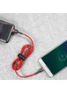 Дата кабель Baseus Cafule MicroUSB Cable 2.4A (1m) (CAMKLF-B) Красный