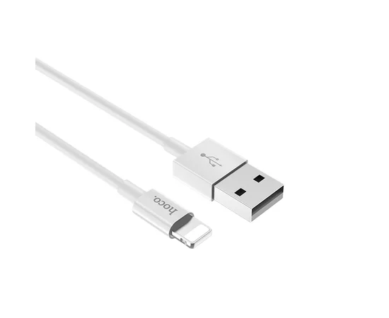 Дата кабель Hoco X23 Skilled Lightning Cable (1m) Белый