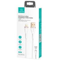 Дата кабель Usams US-SJ487 U64 Aluminum Alloy USB to Lightning 1.2m Белый