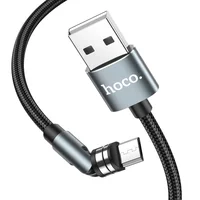 Дата кабель Hoco U94 "Universal magnetic" MicroUSB (1.2 m) Черный