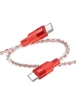 Дата кабель Hoco X99 Crystal Junction Type-C to Type-C 60W (1.2m) Red