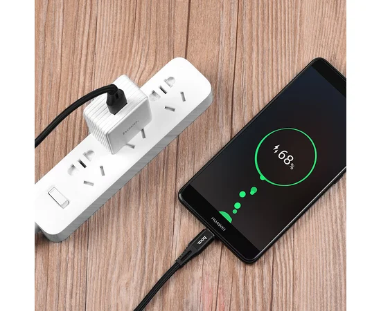 Дата кабель Hoco X22 5A Quick Charger Type-C Cable (1m) Черный