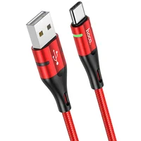 Дата кабель Hoco U93 "Shadow" Type-C (1.2 m) Червоний