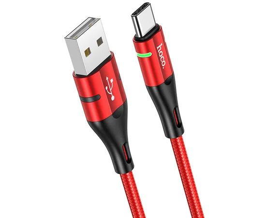 Дата кабель Hoco U93 "Shadow" Type-C (1.2 m) Красный