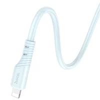 Дата кабель Hoco X97 Crystal color Type-C to Lightning 20W (1m) Light blue