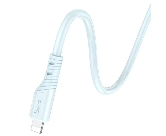 Дата кабель Hoco X97 Crystal color Type-C to Lightning 20W (1m) Light blue