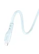 Дата кабель Hoco X97 Crystal color Type-C to Lightning 20W (1m) Light blue