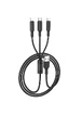 Дата кабель Hoco X25 "Soarer" 3in1 Lightning -MicroUSB-Type-C Черный