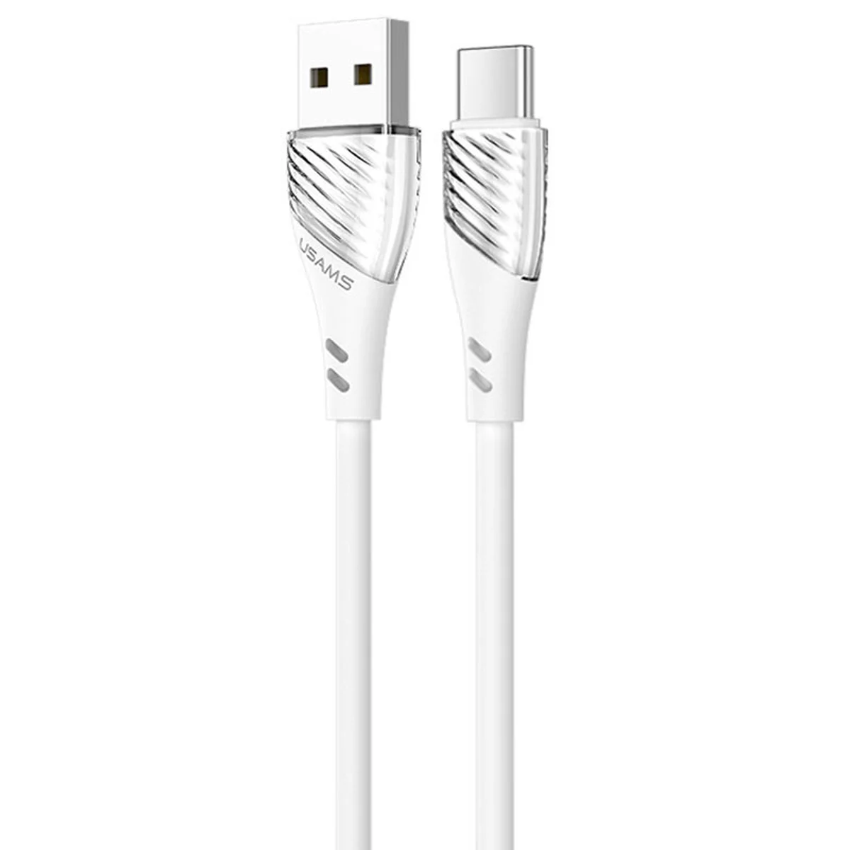 Дата кабель Usams US-SJ494 U65 Liquid Silicone USB to Type-C 3A 1m Білий
