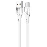Дата кабель Usams US-SJ494 U65 Liquid Silicone USB to Type-C 3A 1m Білий