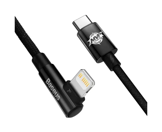 Дата кабель Baseus MVP 2 Elbow-shaped Type-C to Lightning 20W (2m) (CAVP000301) Black