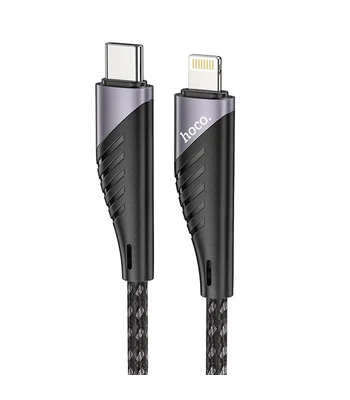 Дата кабель Hoco U95 Freeway 4in1 USB/Type-C to Type-C/Lightning 60W (1.2m) Black