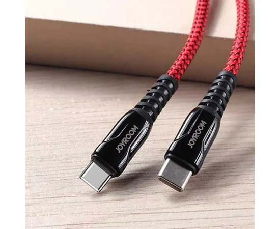 Дата кабель Joyroom S-1230K1 Type-C to Type-C 60W (1.2m) Красный