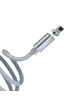 Дата кабель Hoco Magnetic U40А плетеный USB to Lightning (1m) Серый