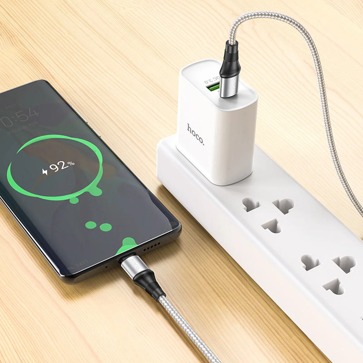 Дата кабель Hoco X50 "Excellent" Type-C to Type-C (1m) Сірий