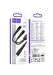 Дата кабель Hoco X123 Victory 2in1 Type-C to Lightning/Type-C 3A (1m) Black