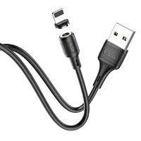 Дата кабель Hoco X52 "Sereno magnetic" USB to Lightning (1m) Чорний