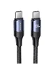 Дата кабель USAMS US-SJ526 U71 Type-C to Type-C PD 100W (3m) Black