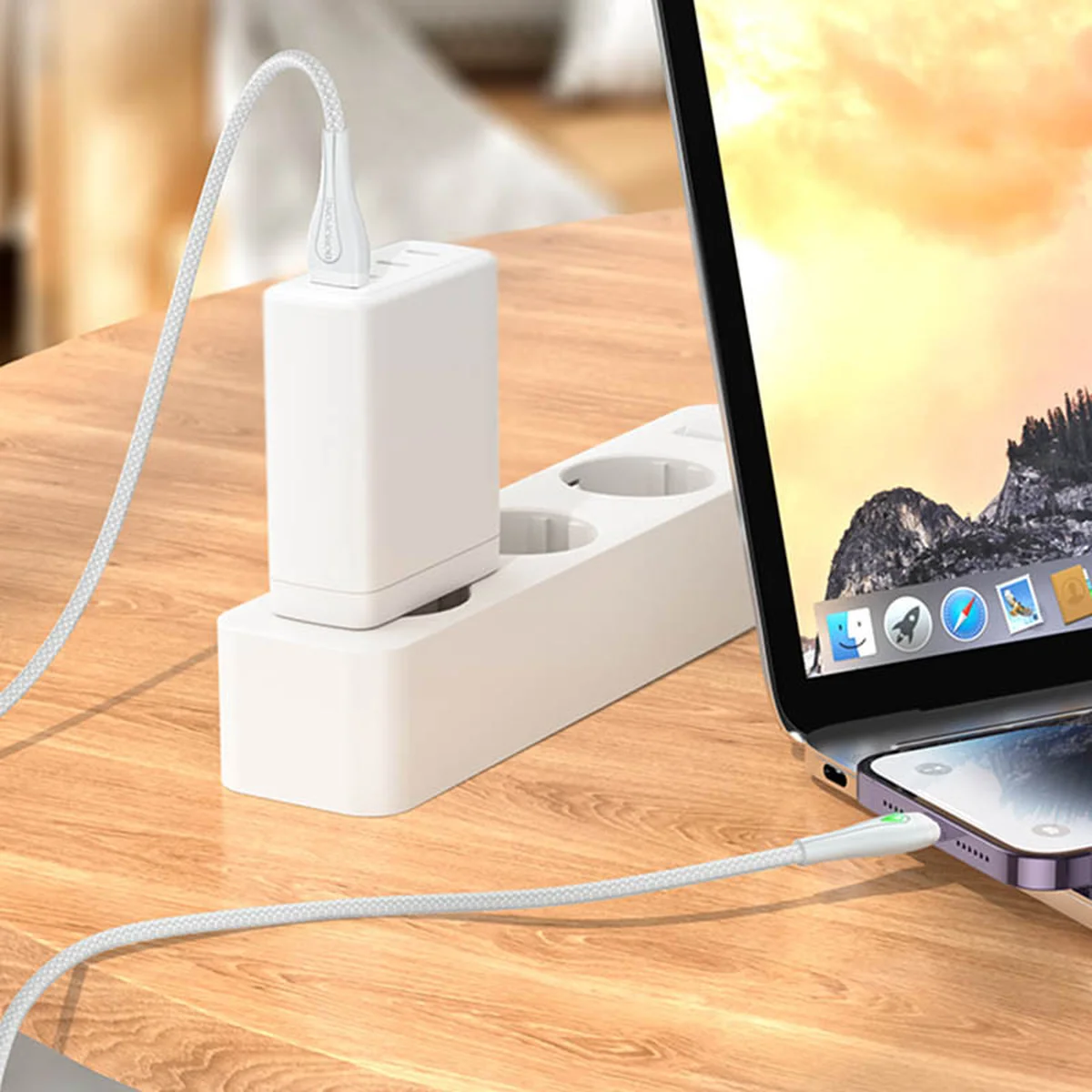 Дата кабель Borofone BX100 Advantage USB to Lightning Gray