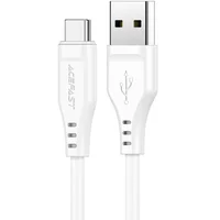 Дата кабелю Acefast C3-04 USB-A to USB-C TPE (1m) White