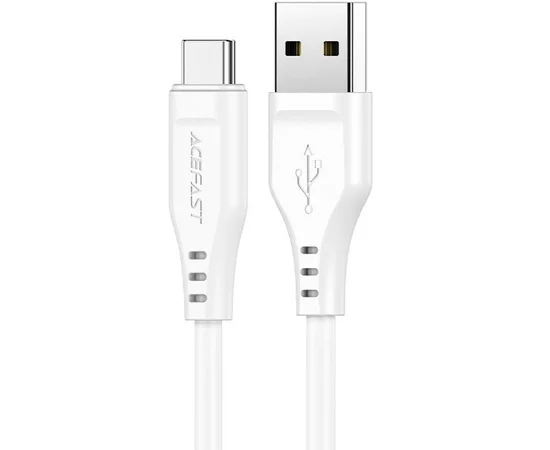 Дата кабель Acefast C3-04 USB-A to USB-C TPE (1m) White