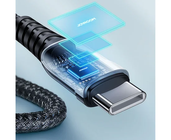 Дата кабель Joyroom S-1230K1 Type-C to Type-C 60W (1.2m) Черный