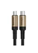 Дата кабель Baseus Cafule Type-C to Type-C Cable PD 2.0 60W (1m) Черный / Золотой