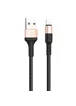 Дата кабель Hoco X26 Xpress Lightning Cable (1m) Черный / Золотой