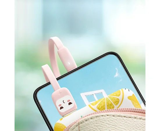 Дата кабель USAMS US-SJ233 U7 USB to MicroUSB (1.2m) Розовый