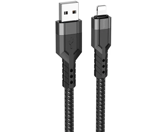 Дата кабель Hoco U110 charging data sync USB to Lightning (1.2 m) Черный