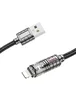 Дата кабель Hoco U122 Lantern Transparent Discovery Edition USB to Lightning Black