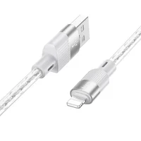 Дата кабель Hoco X99 Crystal Junction USB to Lightning (1.2m) Gray