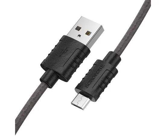 Дата кабель Borofone BX52 Airy USB to MicroUSB (1m) Черный