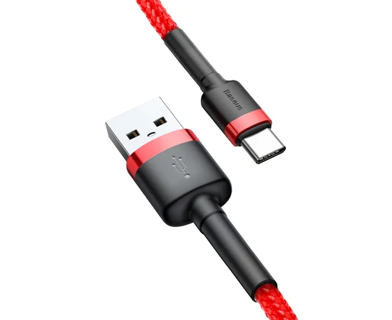 Дата кабель Baseus Cafule Type-C Cable 3A (0.5m) Красный