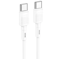 Дата кабель Hoco X83 Victory PD 60W Type-C to Type-C (1m) White