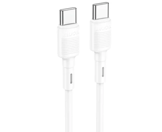 Дата кабель Hoco X83 Victory PD 60W Type-C to Type-C (1m) White