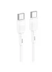 Дата кабель Hoco X83 Victory PD 60W Type-C to Type-C (1m) White