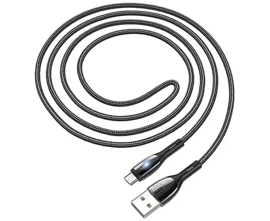 Дата кабель Hoco U89 "Safeness" MicroUSB (1.2 m) Черный