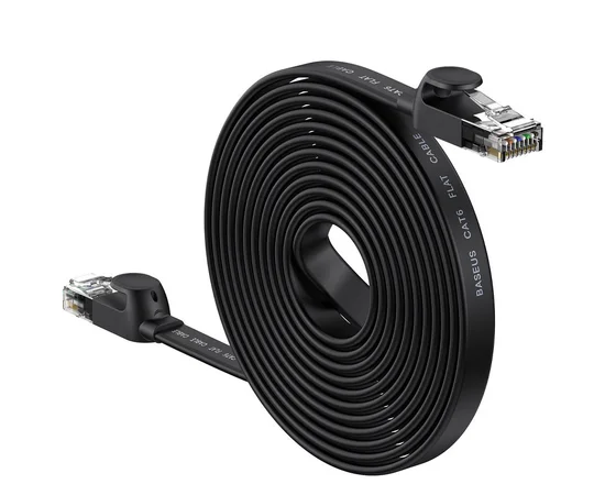 Кабель Baseus High Speed CAT6 Gigabit Ethernet Cable (Flat Cable)30m Cluster (B00133205111-02) Black