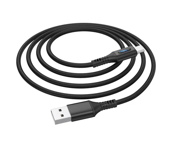 Дата кабель Hoco U79 "Admirable Smart Power" Type-C (1.2М) Черный