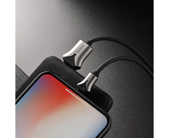 Дата кабель Hoco U67 "Soft Silicone" Lightning (1.2m) Черный