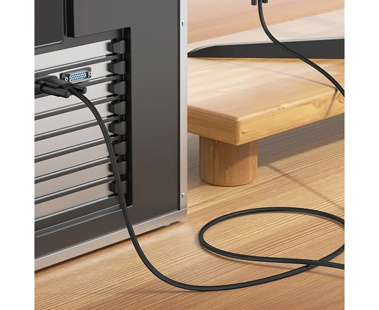 Дата кабель Hoco US11 VGA male to VGA male HD (1m) Black