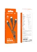 Дата кабель Borofone BX71 USB to 3in1 (1m) Черный