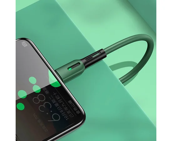 Дата кабель Usams US-SJ433 U51 Silicone USB to Type-C (1m) Зеленый