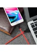Дата кабель Hoco X21 Silicone Lightning Cable (1m) Black / Red