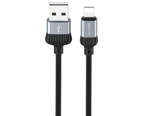 Дата кабель Borofone BX28 Dignity USB to Lightning (1m) Metal gray