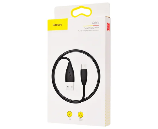 Дата кабель Baseus Small Pretty Waist USB to MicroUSB 2A (1m) Черный